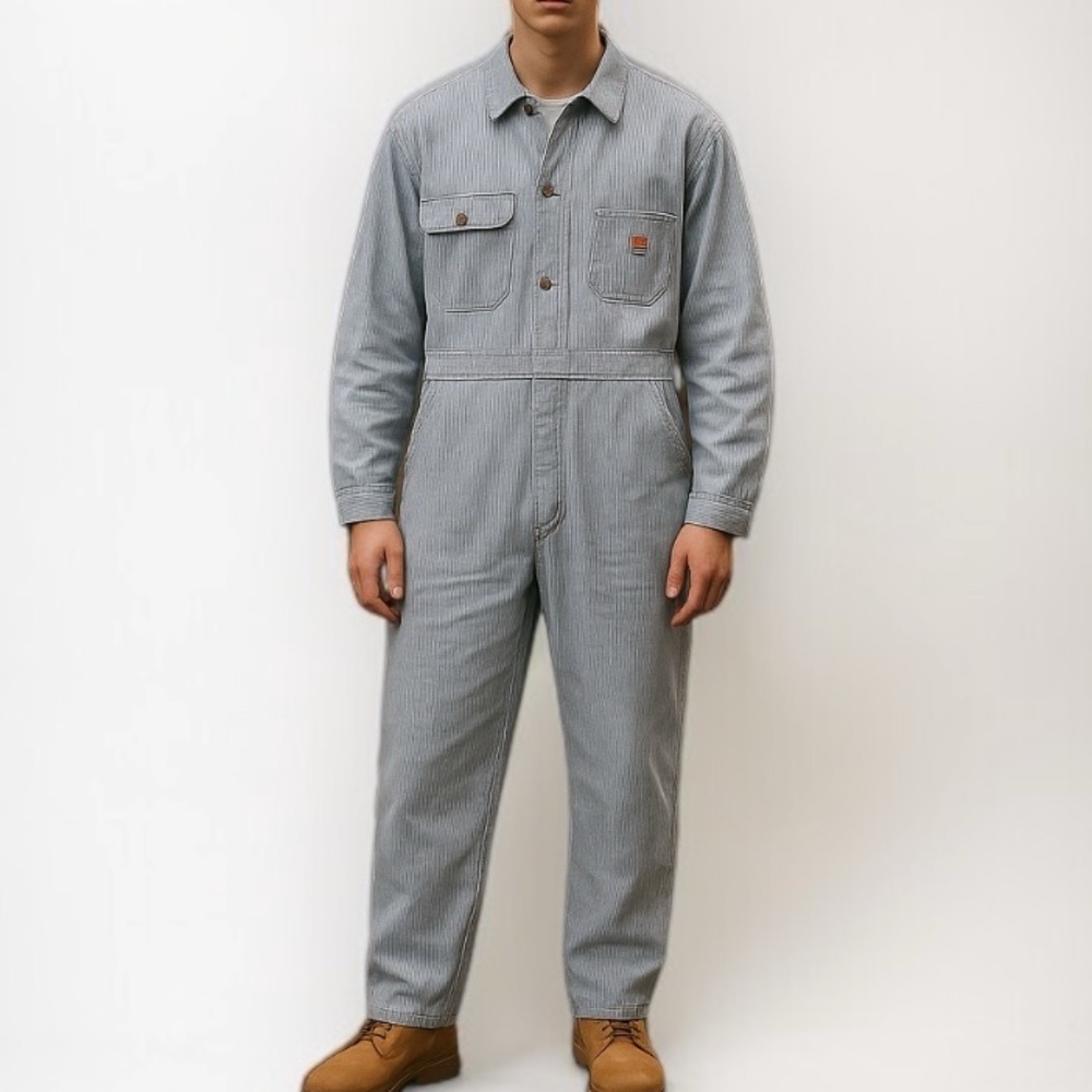Vintage 70’s / 80’s GWG Hickory Striped Coveralls | Size M